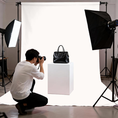 LYLYCTY 8x10ft Ivory Portrait Backdrop Zoom Meeting Photo Studio Shooting Props