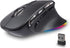 Ergonomic Bluetooth Vertical Wireless Mouse, LED Rechargeable Optical Mice, Dual Mode 1000/1600/2400 DPI, 8 Buttons