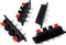 Honbay 4PCS 4 Pin Speaker Terminal Block, 4 Position Amplifier Spring Jointing Clamp Test Clip Connector Plate