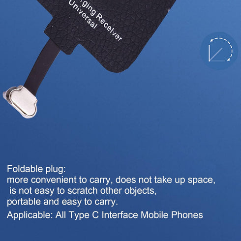 10W Type C Charger Receiver for Android Cell Phones, Thin USB C Charger Receiver Chip for Mobile Phones