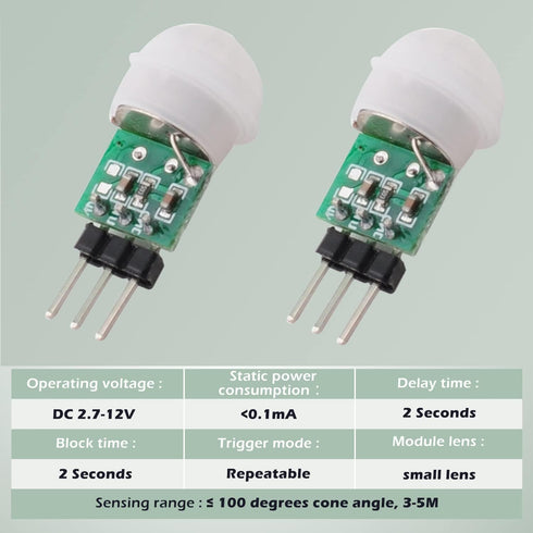 5PCS HC-SR312 AM312 Mini Pyroelectric Infrared PIR Human Sensor Module for Arduino Raspberry Pi