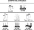 boda Cord,12V AX1800 AX3000 AC1900 AC1200 AX21 AX55 A8 A54 X55 unit/XE75 Pro/X20/S4 Router Power AC DC Power Cord