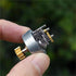 GGGMVGVFL ZGA25-300 25mm 6V-12V 45RPM-92RPM 12T Mini Full Metal Gearbox Motor DC Slow Speed Reduction Motor Copper Gear