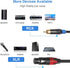 Disino Female XLR to Dual RCA Y Splitter Patch Cable, Unbalanced XLR Female to 2 RCA Stereo Audio Interconnect