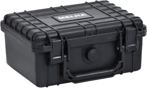 MEIJIA Portable IP67 Waterproof Hard Case - Elegant Black Camera Case with Customizable Fit Foam Insert
