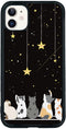 Cute Cat iPhone 11 Case, Yellow Cat Pattern Non-Slip Shock Absorption Soft Silica Gel Frame for Teen Girls