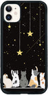 Cute Cat iPhone 11 Case, Yellow Cat Pattern Non-Slip Shock Absorption Soft Silica Gel Frame for Teen Girls