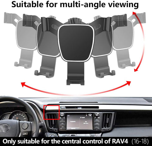 Car Phone Holder for 2013-2018 Toyota RAV4 - Auto Accessories Navigation Bracket Interior Decoration Mobile Cell Phone
