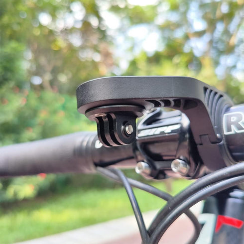 Mount Combo Adapter for Garmin Edge, Compatible with Camera or Headlight, Quick Release Out-Front Mount