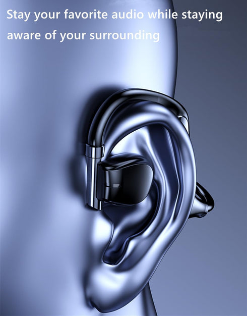 Bone Conduction Headphones Bluetooth Open Ear, Wireless On Ear Headphones with Up to 38 Hours Playtime