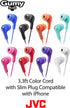 HAFX7B JVC Gumy in Ear Earbud Headphones, Powerful Sound, Comfortable and Secure Fit, Silicone Ear Pieces - Black
