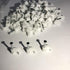200 PCS 6mm Flat Ethernet Cable Wire Clips with Nail for Ethernet Cable Management, Single Coaxial Cable Clamps