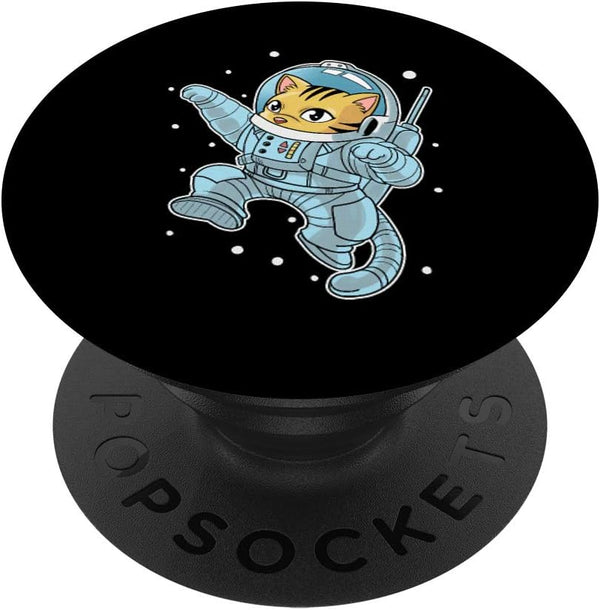 Cute Astro Cat Spaceman Kitten Space Cats PopSockets Swappable PopGrip