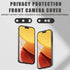 15/15 Plus/15 Pro/15 Max/16/16Plus/16 Pro/16 2 Pack-Black Phone Webcam Cover,Updated Front Camera Cover Compatible