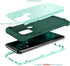 Case for Moto G Stylus 5G, Heavy Duty Shockproof Antiscratch Protective 3 in 1 Hard PC Silicone Bumper, Green