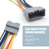 DACIRTY 3 PCS Radio Wire Harness, Standard Stereo DVD Modified Power Speaker Tail Line Connector, Waterproof Plug