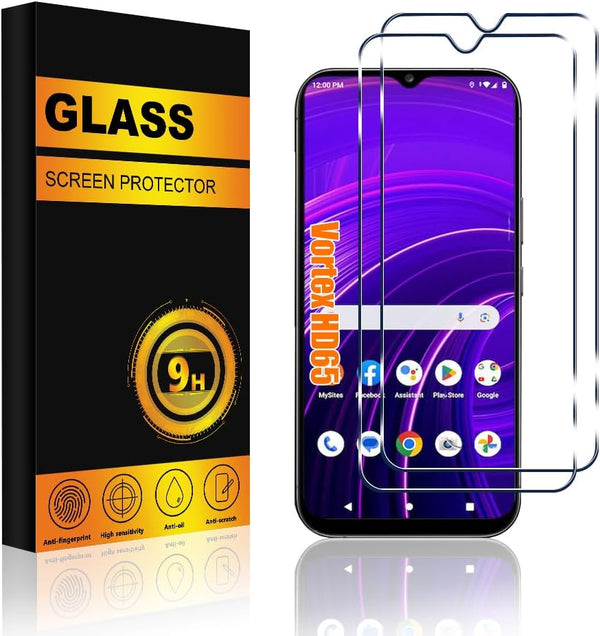 ?2 PACK? Vortex HD65 Screen Protector Glass with 9H Hardness, Anti-Scratch, Easy Install Tempered Glass Screen Protector