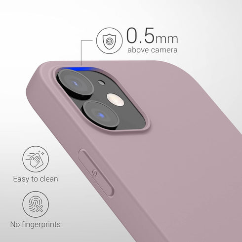 kwmobile 12 12 Case Compatible with Apple iPhone / iPhone Pro Case - Soft Slim Protective TPU Silicone Cover - Nude