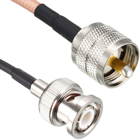 uxcell 2 Ft RG316 Coax Cable UHF Male to BNC Male Antenna Radio Cable