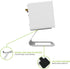 Kanto SE2W Elevated Desktop Speaker Stands for Small Speakers, 3.8” Tall, Supports 7.1 lbs, Pair, White