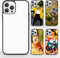 5PCS iPhone 15 Pro Max Soft Rubber + Aluminum Blank Cases - DIY Printable, Anti-Slip Protective Cover, 6.7 inch.