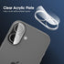 17, 9H FanTEK Camera Lens Protector for iPhone Tempered Glass Camera Screen Cover, Ultra HD Clear Acrylic Full Coverage