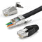 10 Pack Cat7 Cat6A Pass Through Shielded RJ45 Connector Modular Network 50 Gold-Plated Plug for Cat 6, Cat 6A, Cat 7