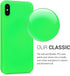 kwmobile Soft Slim Protective TPU Silicone Case Compatible with Apple iPhone X - Neon Green