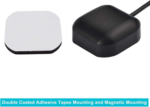 Bingfu Waterproof Active GPS Navigation Antenna, Adhesive Mount SMA Male with 15cm RG178 Coaxial Cable
