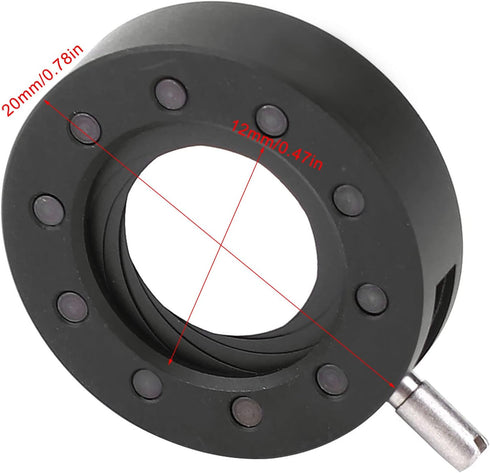 Instruments1.5 25mm SK12 Joyzan Aperture Diaphragm, Adjustable Microscope Adapter Iris Optical Mechanical Lens Metal