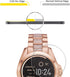 Orzero (3 Pack) Tempered Glass Screen Protector for Michael Kors Bradshaw Smart Watch - 2.5D Arc Edges