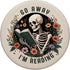 Funny Skeleton Book Lovers Go Away I'm Reading PopSockets Standard PopGrip for Bookish Enthusiasts