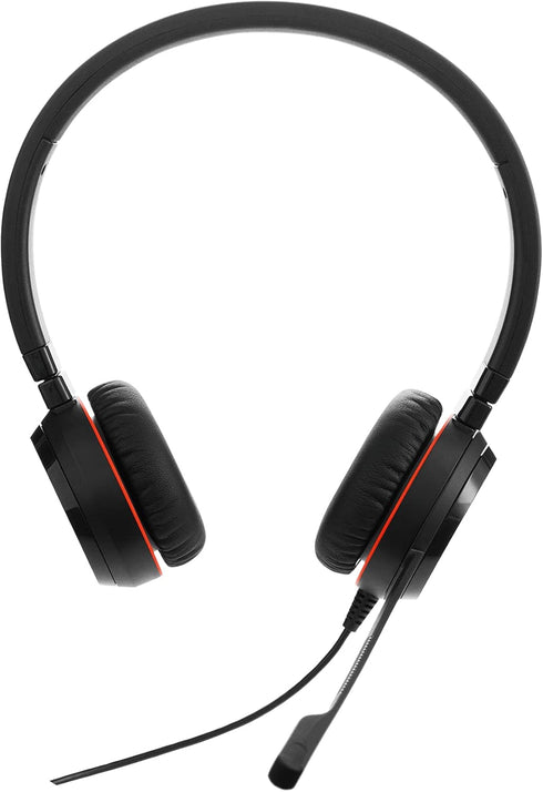 Jabra Evolve 30 II Wired Headset, Stereo, MS-Optimized – Pro Headset with Superior Sound for Calls and Music – 3.5mm