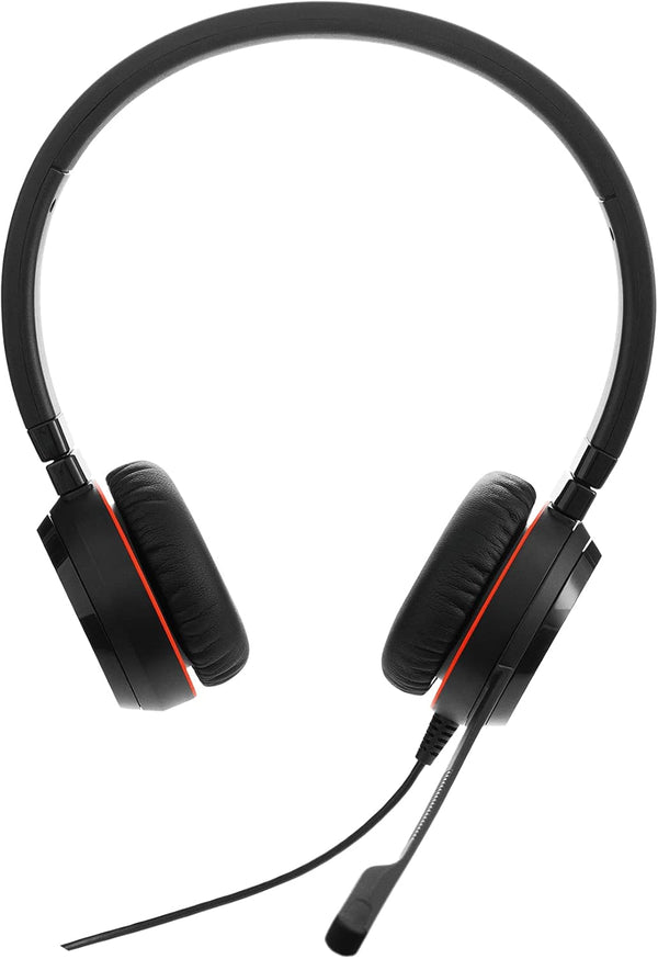 Jabra Evolve 30 II Wired Headset, Stereo, MS-Optimized – Pro Headset with Superior Sound for Calls and Music – 3.5mm