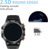 Compatible for SUNKTA K52 1.39" Military Smart Watch Screen Protector (3 Pack) 9H Tempered Glass Film