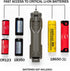 Thyrm CellVault-18 Waterproof Rechargeable Battery Storage (Olive Drab) for 18650, 18350, CR123 Flashlight Batteries,