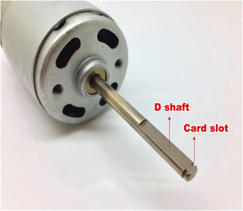 BJXKHFPIV 42mm RS-775 12V-24V 7750RPM 48mm Carbon Brush electronic starter DC Large Torque D-shaft Long Shaft DIY Tool