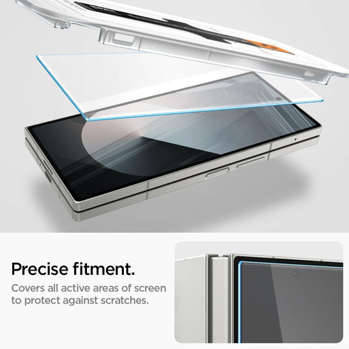 Spigen Tempered Glass Screen Protector, GlasTR EZ FIT for Galaxy Z Fold 6, 2 Pack