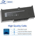 MXV9V 60Wh Laptop Battery for Dell Latitude 5300 5310 7300 7400, Inspiron 7300 7306 2-in-1