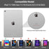 kenke 11/10th 11/10.9 inch 2025 A16/2022, for iPad Gen Case with Pencil Holder Soft TPU Back Shell Hybrid Slim Trifold