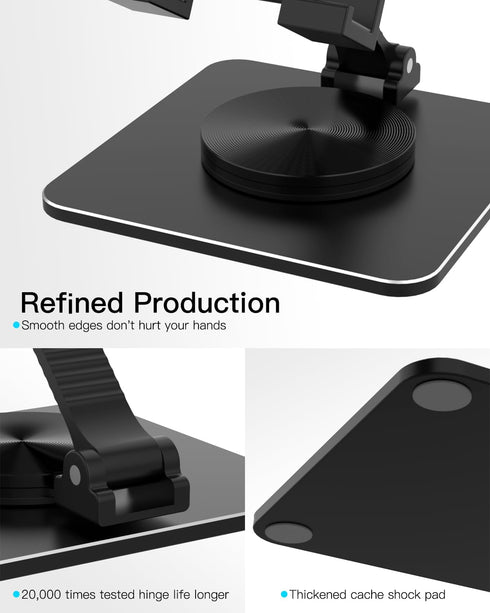 SOJUNER 360 49.7in Cell Phone & Tablet Stand for Desk, Aluminum Adjustable Holder for iPhone, iPad & Smartphones ||