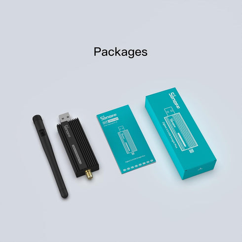 SONOFF Zigbee 3.0 USB Dongle Plus Gateway, Universal USB Adapter with Antenna for Home Assistant, 1 Pack
