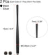 MECCANIXITY 2pcs Stylus Pens for Touch Screens Slim Universal Capacitive Stylus Pen for All Capacitive Touch Screen Device with 4 Fiber Fine Tips, Black Silver