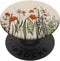 Cute Summer Wildflowers Pattern Design on Beige PopSockets Standard PopGrip