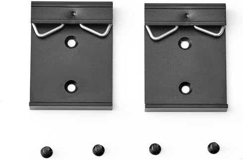 Din Rail Mount Clip 35mm Width, Universal Din-Rail Mounting Brackets Clamp for Switches and Injectors 2-Pack