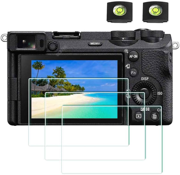 Screen Protector for Sony Alpha A7C II 7C II A7CII A7CR A6700 6700 A7C R Camera & Hot Shoe Cover, 0.3mm 9H Hardness