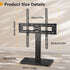 WKWKER 27-65 inch 30 400x400mm Universal TV Stand for LED LCD TV Swivel Table Top Television Stand with Degree Height