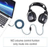 Replacement Audio Cable, Compatible with Astro A40 A40TR Gaming Headset, Inline Mute Wire (Blue)