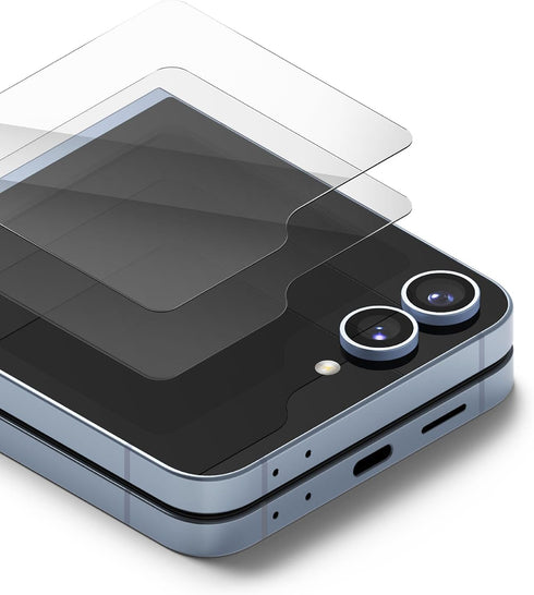 Ringke Cover Display Glass for Samsung Galaxy Z Flip 6 - Shatterproof Coverage, Tempered Glass Screen Protector