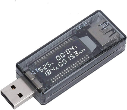 USB Power Tester KWS-V21, USB Tester Voltmeter Ammeter Power/Capacity/Mobile Power Testing Tool for Wall Chargers